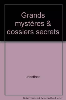 Couverture du produit · Grands mystères & dossiers secrets