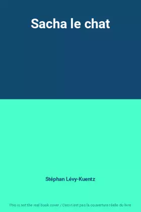 Couverture du produit · Sacha le chat