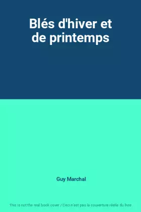 Couverture du produit · Blés d'hiver et de printemps