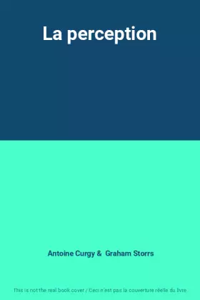 Couverture du produit · La perception