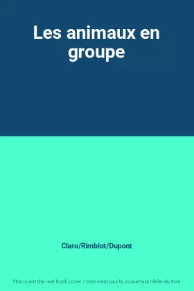 Couverture du produit · Les animaux en groupe