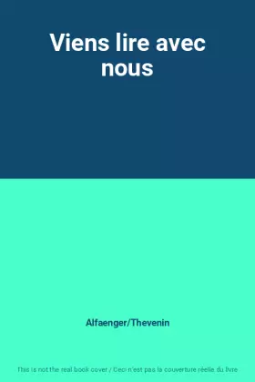 Couverture du produit · Viens lire avec nous