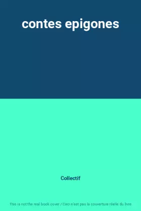 Couverture du produit · contes epigones