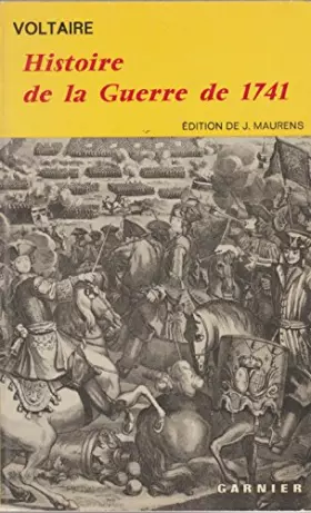 Couverture du produit · Histoire de la guerre de 1741