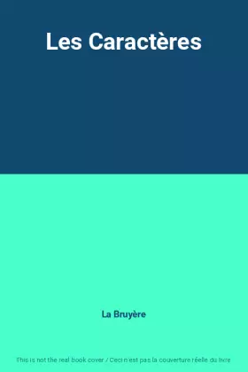 Couverture du produit · Les Caractères