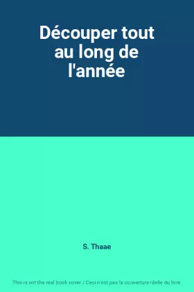Couverture du produit · Découper tout au long de l'année