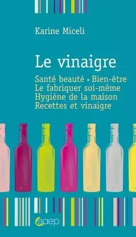 Couverture du produit · Vinaigres