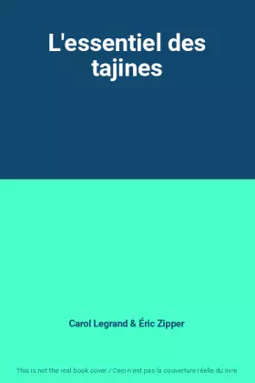 Couverture du produit · L'essentiel des tajines