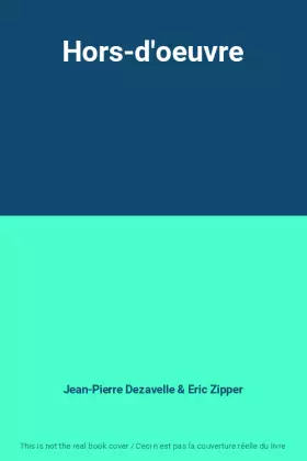 Couverture du produit · Hors-d'oeuvre