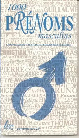 Couverture du produit · 1000 prénoms masculins