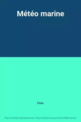 Couverture du produit · Météo marine