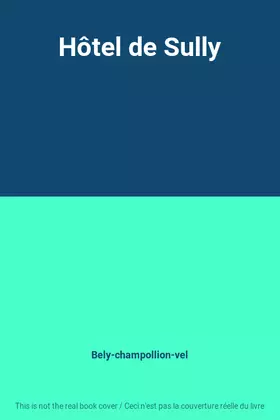Couverture du produit · Hôtel de Sully