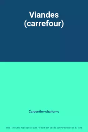 Couverture du produit · Viandes (carrefour)