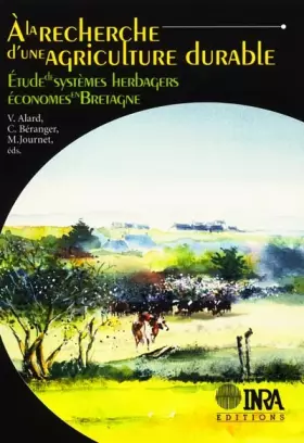 Couverture du produit · A la recherche d'une agriculture durable