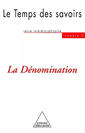 Couverture du produit · La dénomination, 1