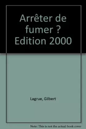 Couverture du produit · Arrêter de fumer ?