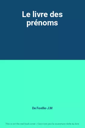 Couverture du produit · Le livre des prénoms
