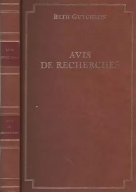 Couverture du produit · Avis de recherches
