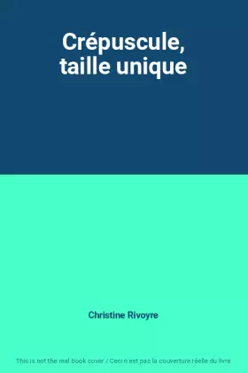 Couverture du produit · Crépuscule, taille unique