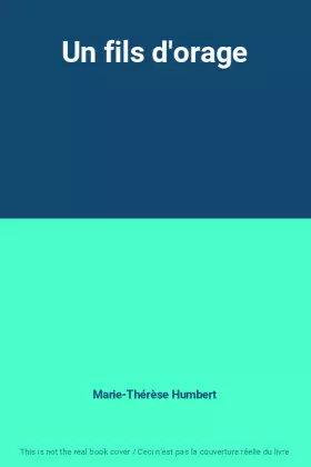 Couverture du produit · Un fils d'orage