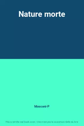 Couverture du produit · Nature morte