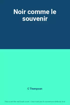 Couverture du produit · Noir comme le souvenir