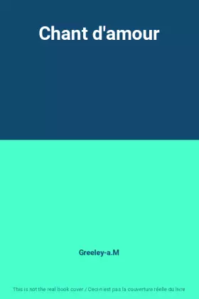 Couverture du produit · Chant d'amour