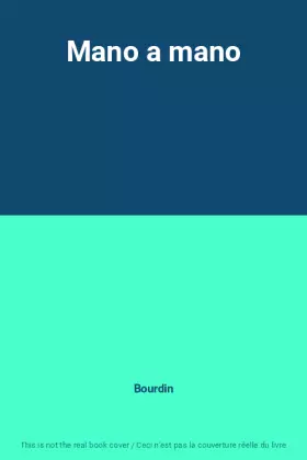 Couverture du produit · Mano a mano