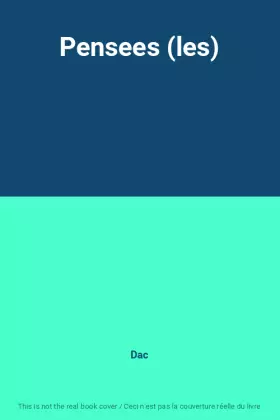 Couverture du produit · Pensees (les)