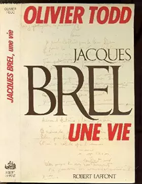 Couverture du produit · JACQUES BREL, UNE VIE