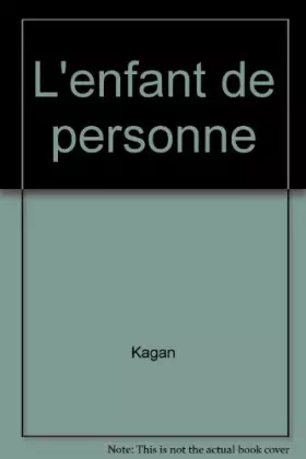 Couverture du produit · L'enfant de personne