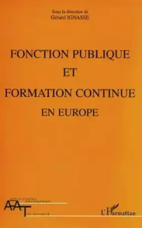 Couverture du produit · Fonction publique et formation continue en Europe