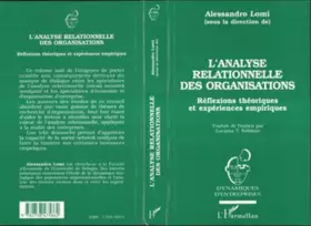 Couverture du produit · L'analyse relationnelle des organisations