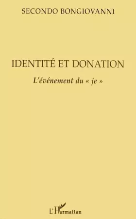 Couverture du produit · Identité et donation: L'événement du je