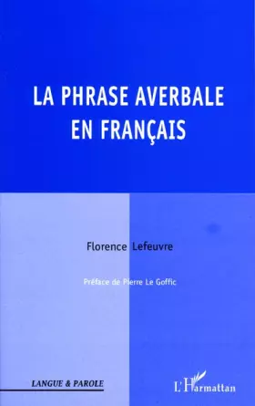 Couverture du produit · La phrase averbale en français