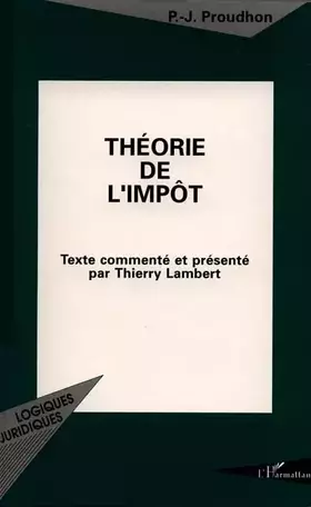 Couverture du produit · Théorie de l'impôt