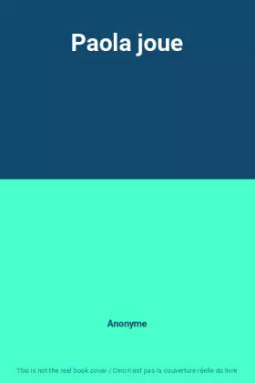 Couverture du produit · Paola joue