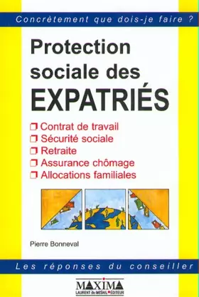 Couverture du produit · La Protection sociale des expatriés