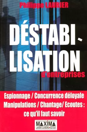 Couverture du produit · Déstabilisation d'entreprises