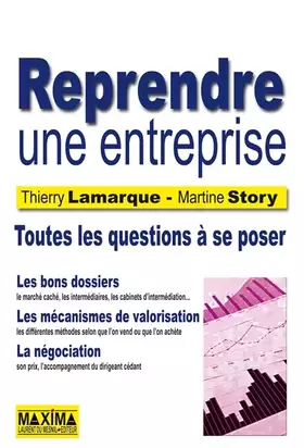 Couverture du produit · REPRENDRE UNE ENTREPRISE