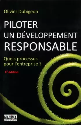 Couverture du produit · Piloter un développement responsable - 4e éd. NP