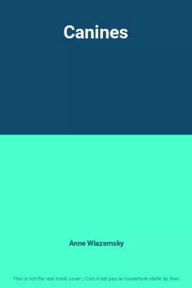 Couverture du produit · Canines