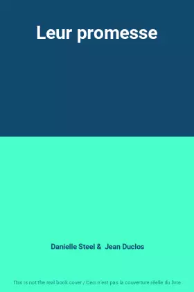 Couverture du produit · Leur promesse