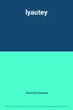 Couverture du produit · lyautey