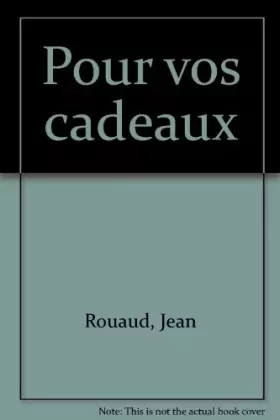 Couverture du produit · Pour vos cadeaux