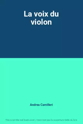 Couverture du produit · La voix du violon
