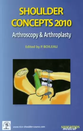 Couverture du produit · SHOULDER CONCEPTS 2010 ARHTROSCOPY & ARTHROPLASTY