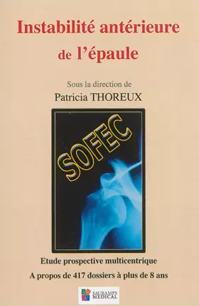 Couverture du produit · INSTABILITE ANTERIEURE DE L EPAULE