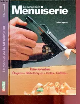 Couverture du produit · Le manuel de la menuiserie