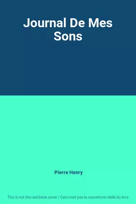 Couverture du produit · Journal De Mes Sons